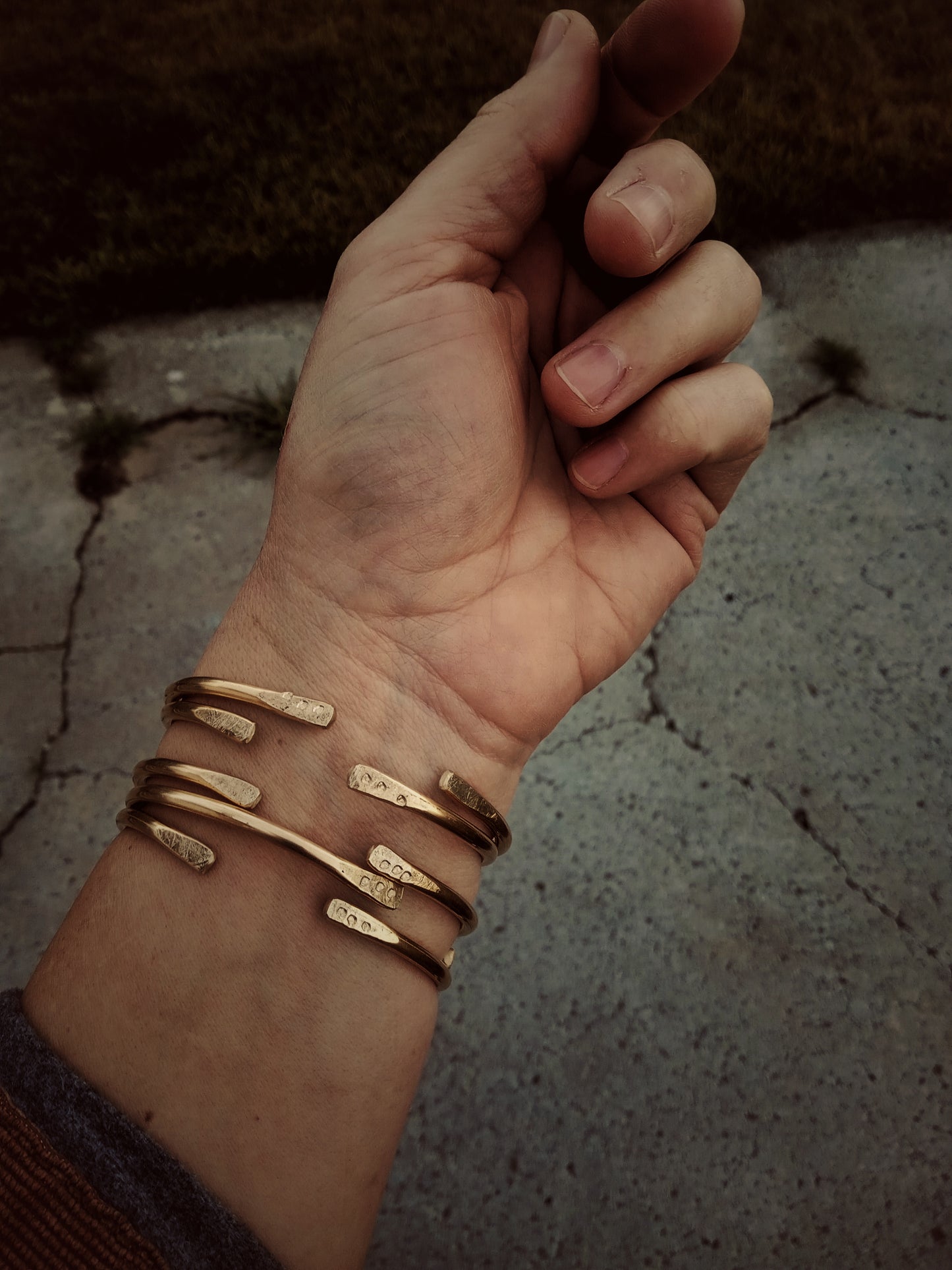 Brass bangle shown