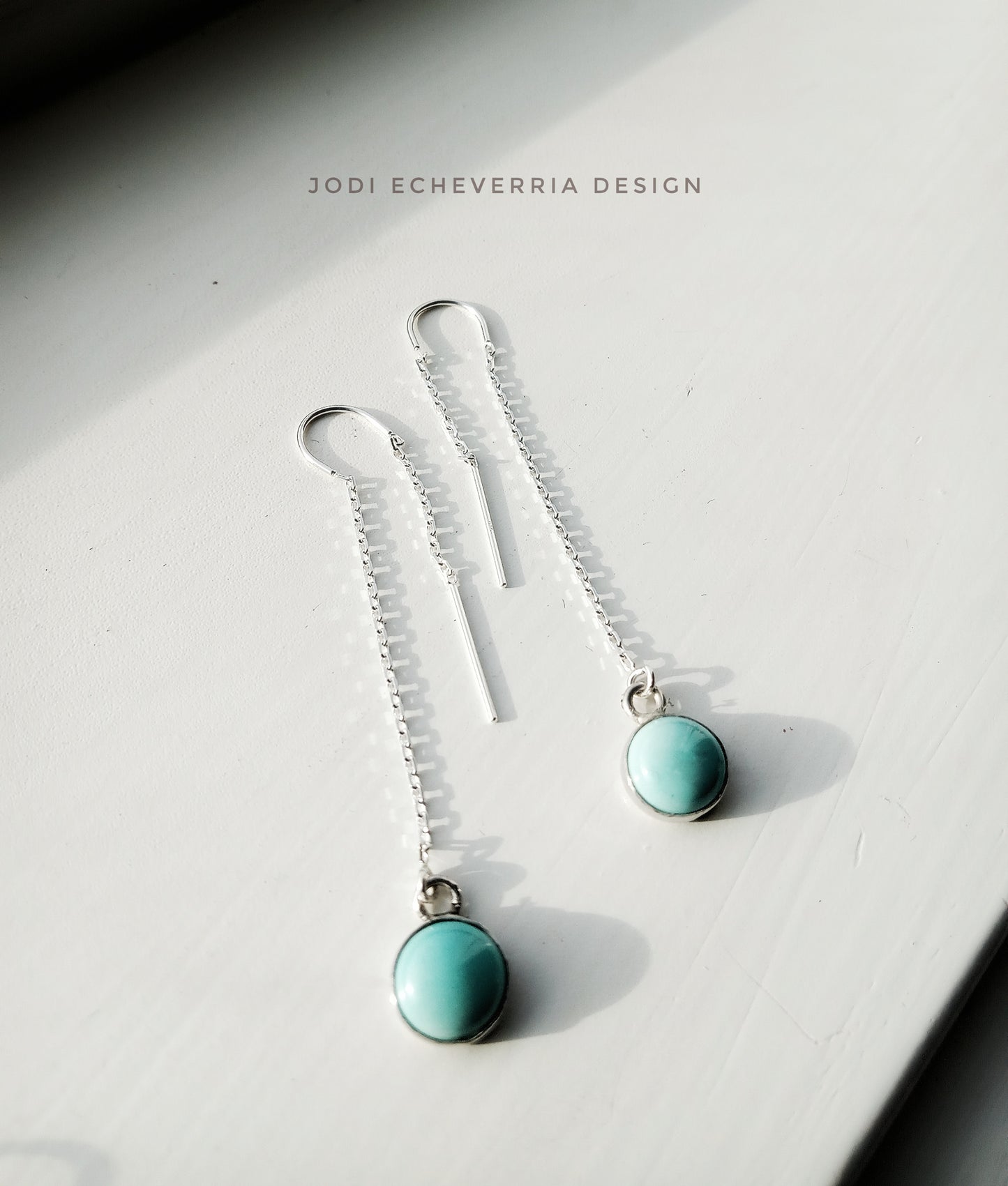 Turquoise Thread Earrings
