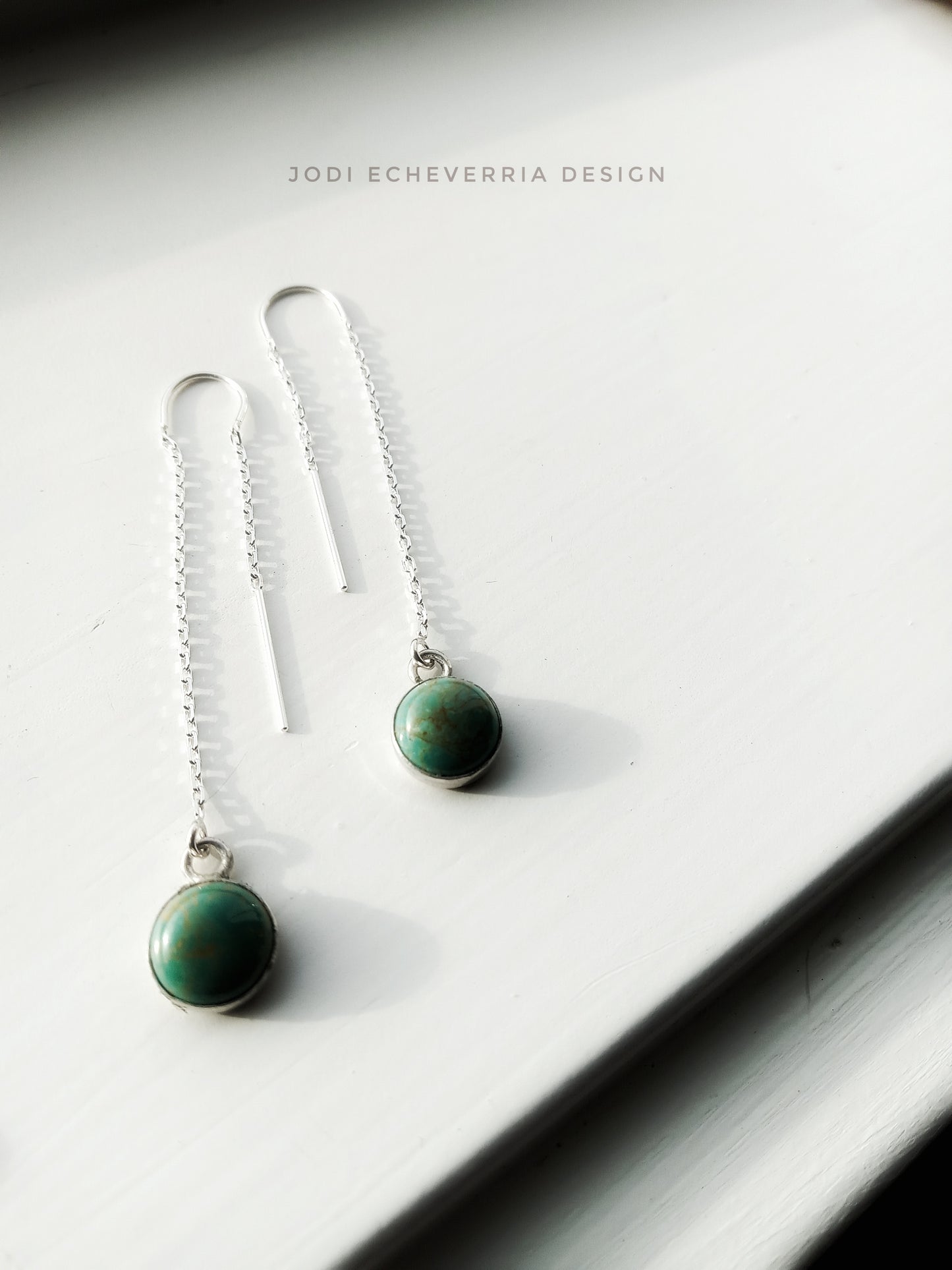 Turquoise Thread Earrings