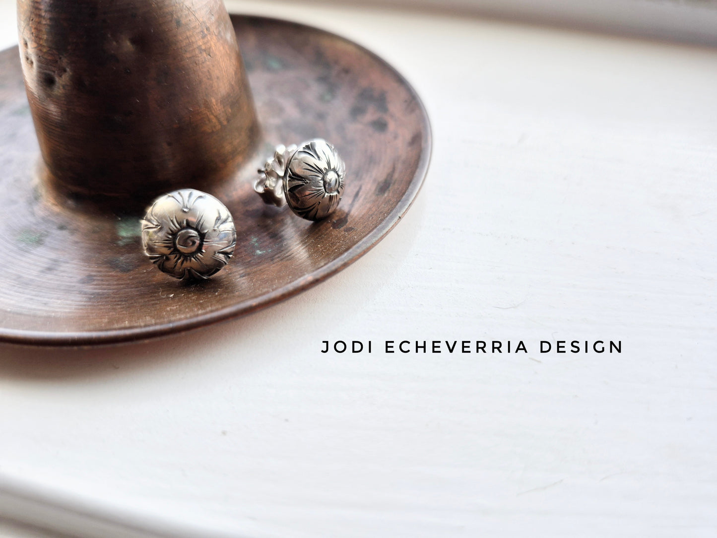 Cowgirl Button Earrings