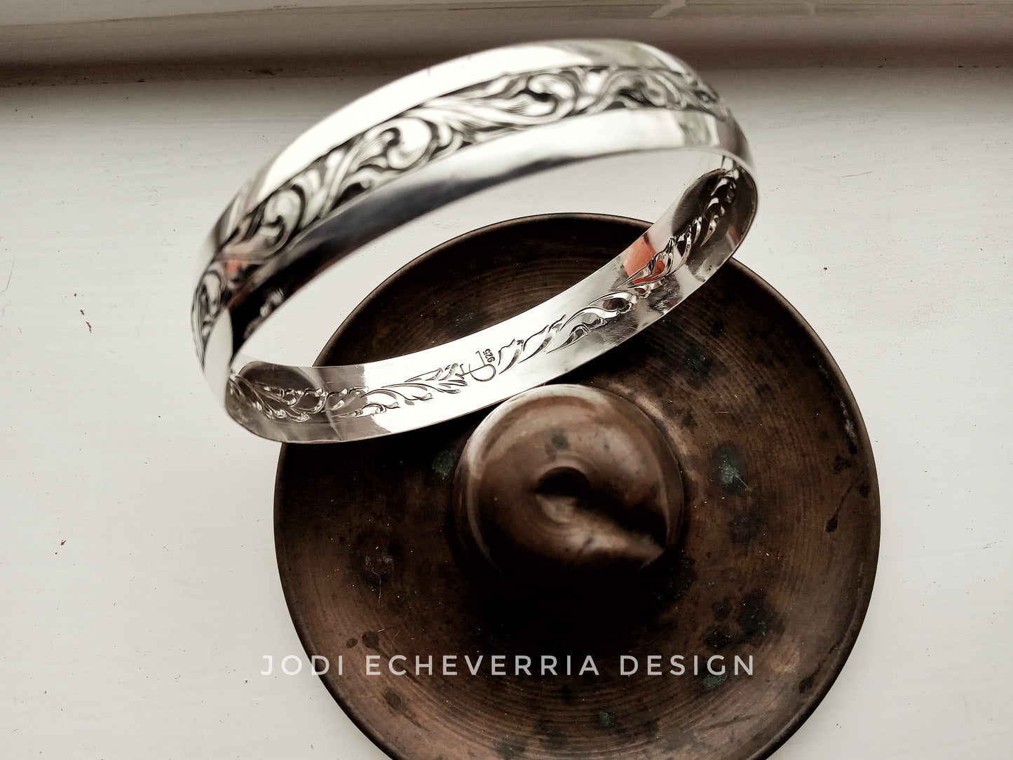 Double Engraved Bangle