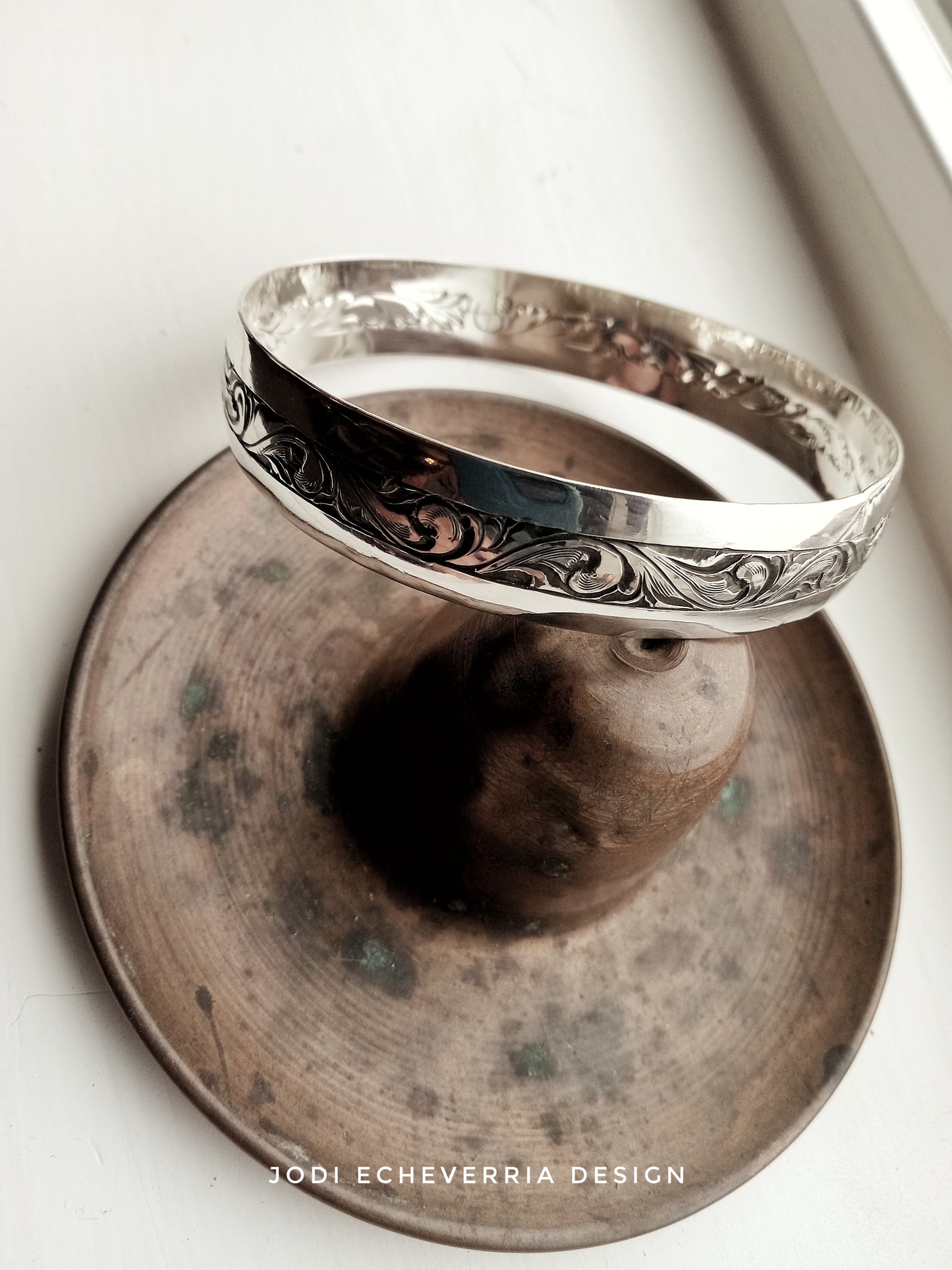 Double Engraved Bangle