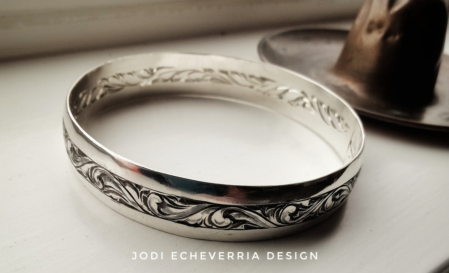 Double Engraved Bangle