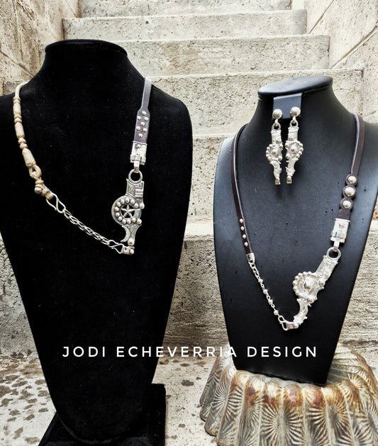 Pre-Order Bit Cheek Necklace and Earring Set